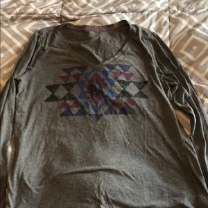 Grey Columbia long sleeve tee